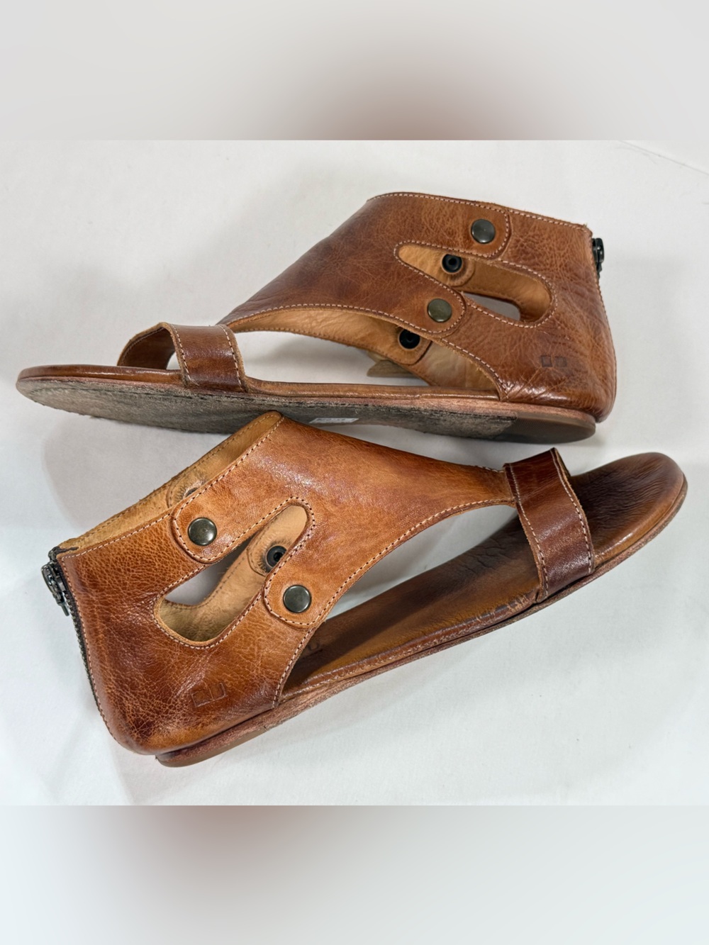 BEDSTU Brown Leather SOTO Open-Toe Sandals size 10 - Picture 4 of 8